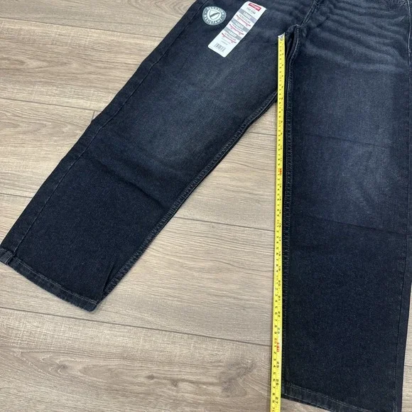 NEW Wrangler Boys Five Star Premium Loose Jeans Black Size 14 Regular - Picture 4 of 4